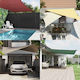 vidaXL Triangle Shade Sail Yellow with PU Coati...