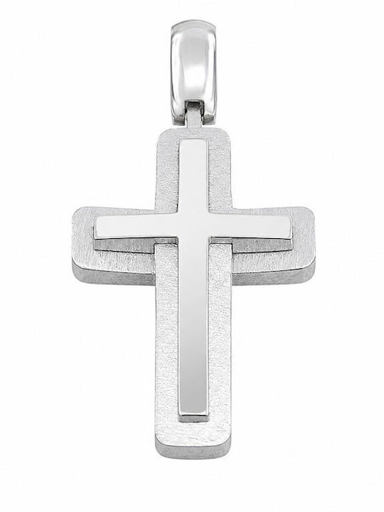 Ios Men's Silver Cross Without Chain