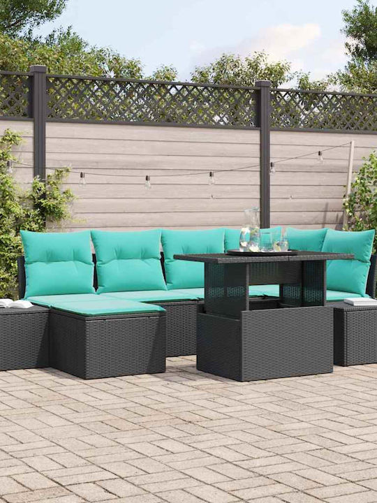 vidaXL Garten- und Outdoor-Möbelsets 7 Stück Wo...