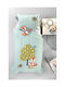 Saint Clair Kids Quilt Single Timber Mint Suede 160x220cm