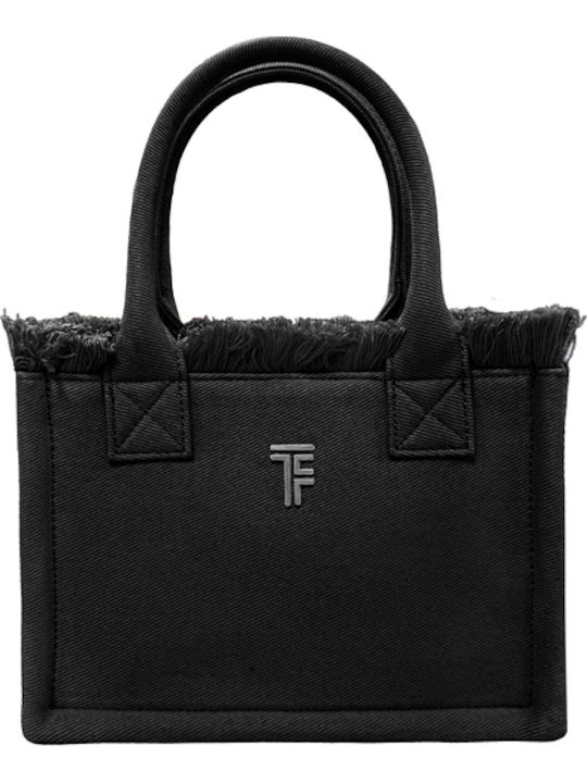 Feel & Touch Caribbean Stoff Strandtasche Schwarz