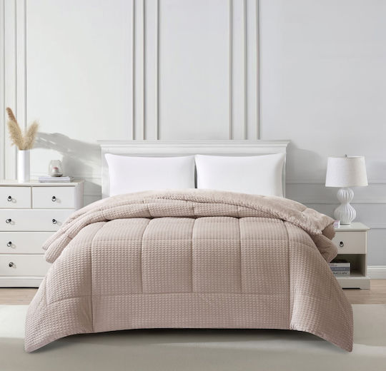 Liolios Home Κουβερτοπάπλωμα Ημίδιπλο 180x240εκ. Sahara Beige