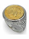 Men's Silver Gold Plated Ring