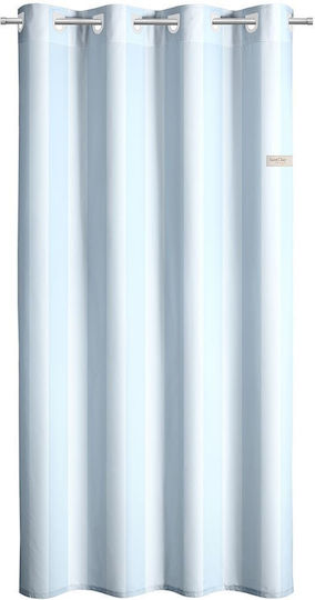 Saint Clair Kids Curtain Stripes with Grommet Tops Blue 165x250cm