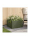 vidaXL Metallic Flower Pot Olive 60x60x30cm
