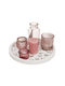 Wooden Tray Candle Vase & Holders Rose Gold