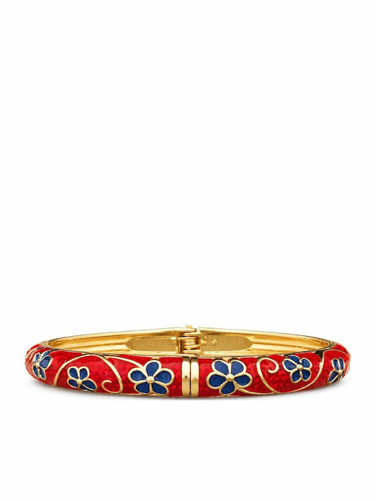 Awear Women's Handcuff Bracelet with Flower Design