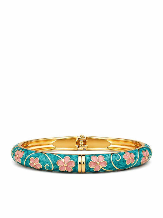 Awear Women's Handcuff Bracelet with Flower Design