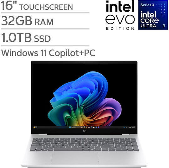 HP OmniBook 7 16" OLED Touchscreen 120Hz (Ultra 9-386H/32GB/1.0TB SSD/W11 Home) (US Keyboard)