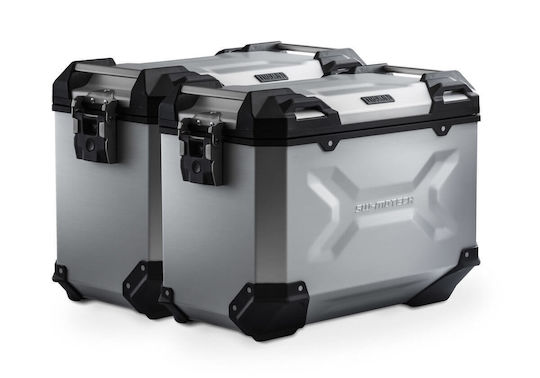 Sw-motech Trax Adv 45 Lt Yamaha Mt-07 Tracer Hard Cases Base Kit Silver
