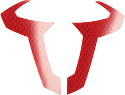 Reflective Sticker Sw-motech Bull Red 130 X 97mm Reflective Sticker Sw-motech Bull Red 130 X 97mm