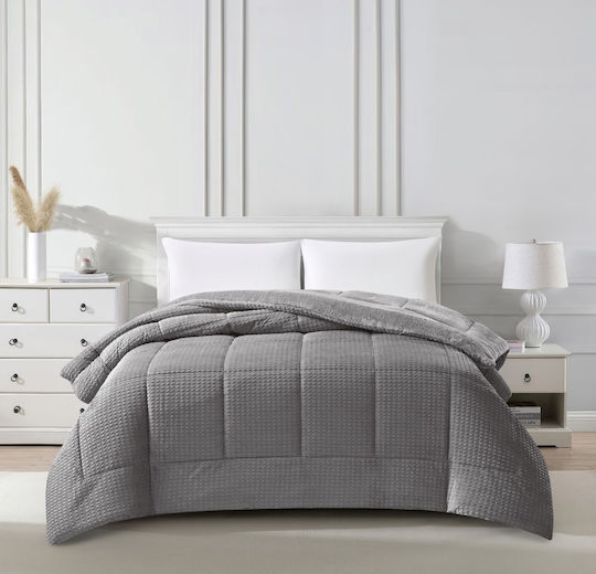 Liolios Home Κουβερτοπάπλωμα Ημίδιπλο 180x240εκ. Sahara Grey