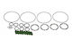 Set Motorcycle Engine Gaskets Upper End Honda Cb 1000 Sf 1994-1999 39 Pcs P400210600952