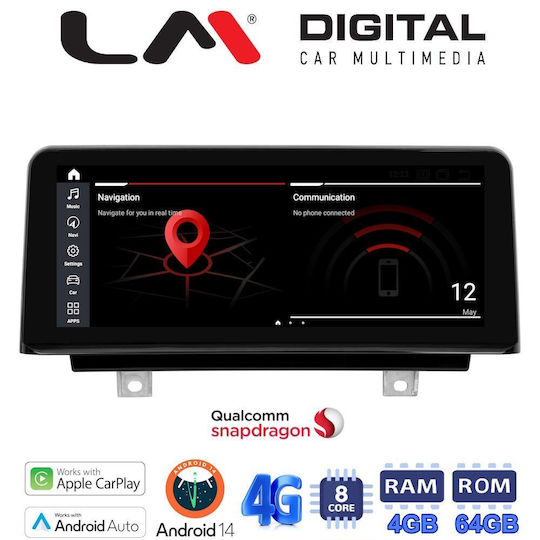 LM Digital Car Audio System for BMW Series 3 F30 Series 4 F32 Audi B4 2013-2016 Bluetooth USB Wi-Fi GPS Apple CarPlay Android Auto
