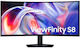 Samsung ViewFinity S8 Ултраширок VA Извит Монитор 40" 5120x2160 144Hz с Време на реакция 4ms GTG