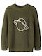 Kinderoberteile Langärmelig Grünes Pullover