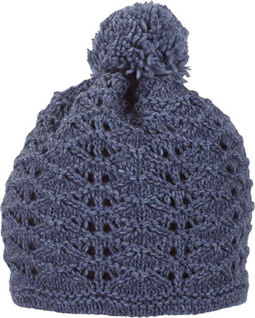 Beanie Damen Strickmütze in Blau