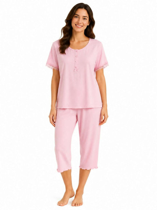 Passion Passion Damen Sommer Schlafanzug Set Rosa Passion Passion Damen Sommer Schlafanzug Set Rosa