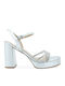 Leather Silver Sandals