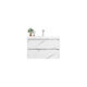 Karag Iva 80 Dulap de baie cu lavoar M80xA50xÎ51cm Marble