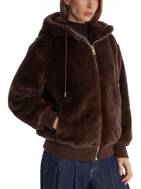 Guess Κοντή Γυναικεία Γούνα Faux Fur