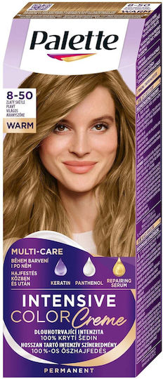Palette Intens Creme Βαφή Μαλλιών 8-50 Ζεστό Ξανθό
