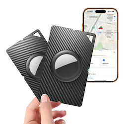Airtag Carbon Fiber Pattern Wallet Card Case Black 5907769394393 Airtag Carbon Fiber Pattern Wallet Card Case Black 5907769394393