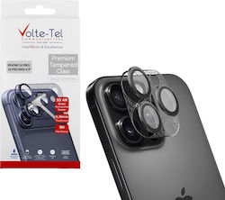 Volte-Tel Protecție Cameră Tempered Glass Negru pentru Iphone 16 Pro, Iphone 16 Pro Max Volte-Tel Protecție Cameră Tempered Glass Negru pentru Iphone 16 Pro, Iphone 16 Pro Max