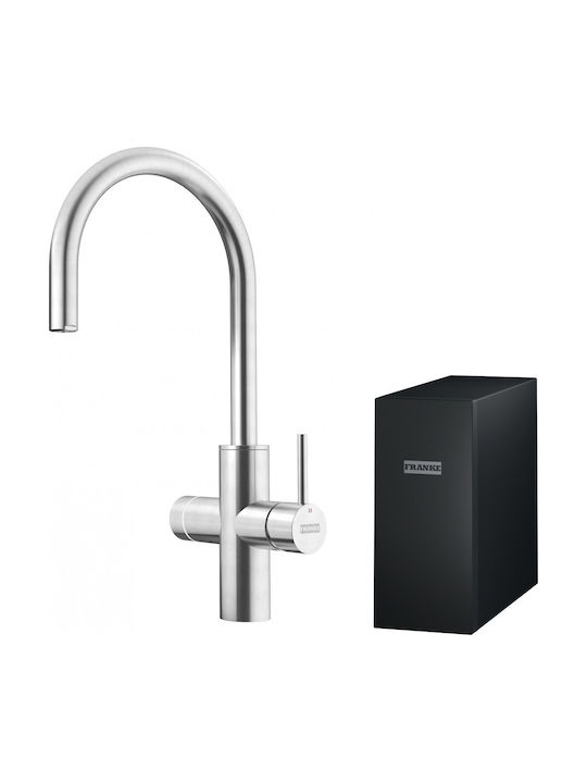 Franke Mythos Water Küchenarmatur Zähler Silber