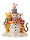 A Chilly Creation Pooh & Friends Schneemann Figur mit Musik 18 cm