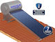 Super Solar Ηλιακός Θερμοσίφωνας 200lt Glass Διπλής Ενέργειας 2.4τ.μ. Κεραμοσκεπής Επιλεκτικός