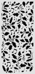 Thick Stencil 12x25cm Stamperia Christmas Γκι Ν...