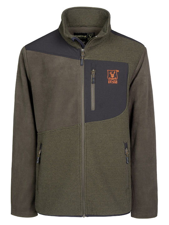 Riserva Hunting Fleece Cardigan Khaki Riserva Hunting Fleece Cardigan Khaki