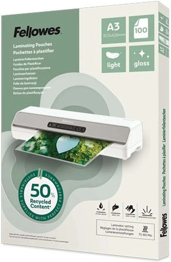 Fellowes Argo Laminierfolien Glänzend A3 100 Stück