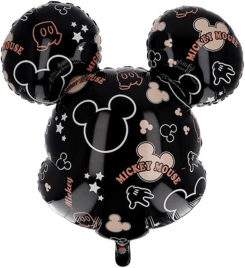 Balon Folie Formă Cap Mickey Dublu Față 60 Cm