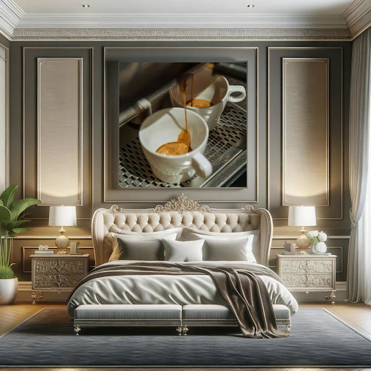 Painting Espresso Pouring Into Cups Espresso Pouring Cups 110x110