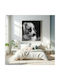 Painting Contemplative Dog In Black White Stochastic Dog Black White 110x110