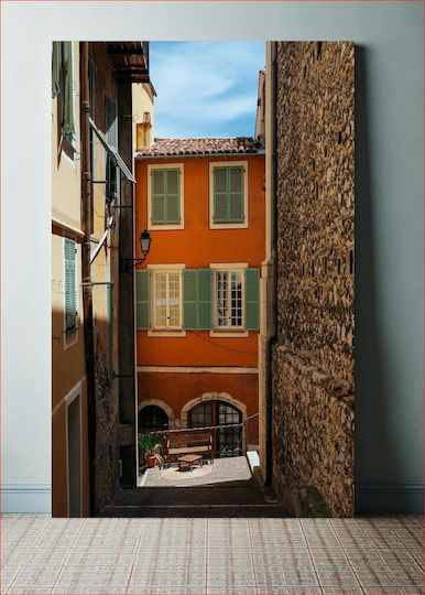 Painting Charming Alleyway In A Historic City Elegant Alleyway A Historic City 100x150