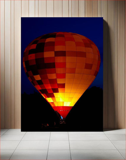 Illuminated Heißluftballon Gemälde mit LED-Beleuchtung 115x170 Illuminated Heißluftballon Gemälde mit LED-Beleuchtung 115x170