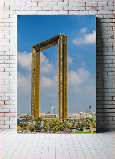Πίνακας Golden Frame Building Κτίριο Golden Frame 100x150