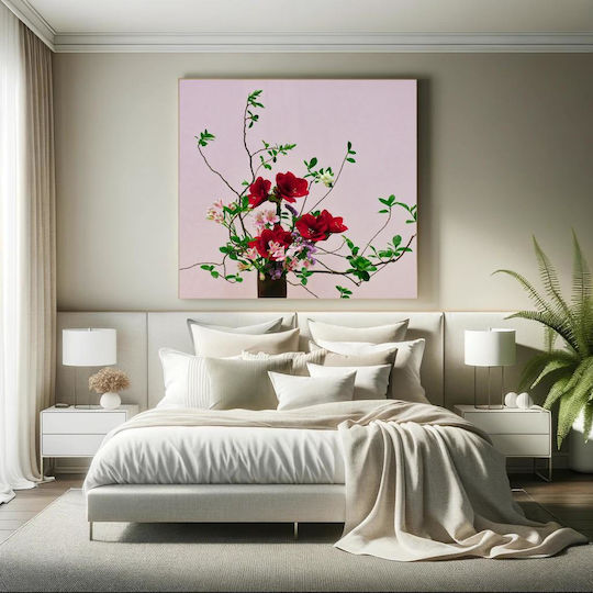 Painting Vibrant Floral Arrangement Live Floral Arrangement 120x120