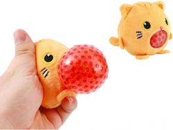 I-Total Mini Cat Orange Squishy Ball Orange