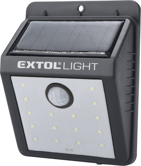 Lampă solară de perete Extol Light 43130 cu senzor de mișcare