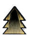 Illuminated Christmas Decorative Wooden Tree 30cm Battery Tree