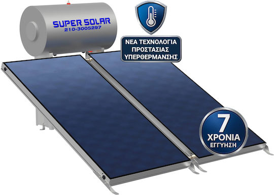 Super Solar Super Solar Solar-Wasserheizung 160lt Glas Dreifache Energie 3m² Niedrige Höhe Auswahl