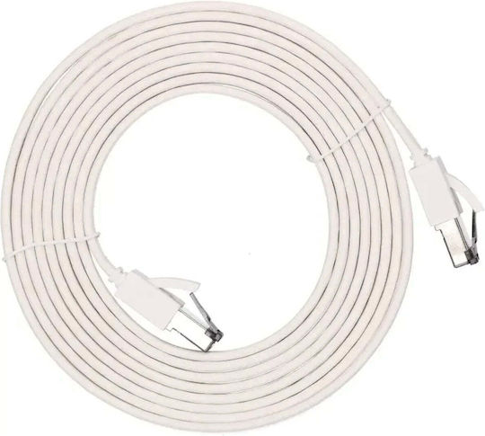 Extralink Flat U/FTP (STP) Network Cable Ethernet 3m White