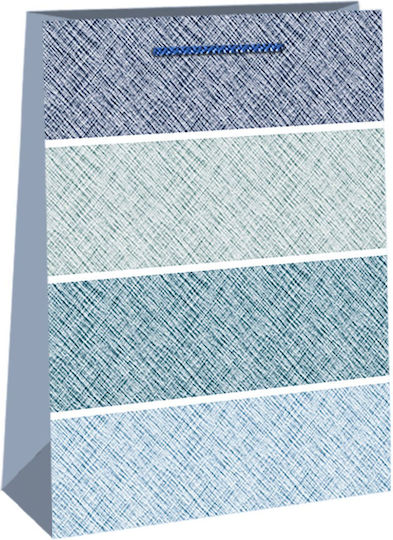 Justnote Paper Gift Bag Blue 23x8x17cm 12 Pieces