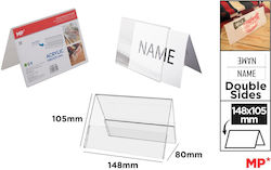 Madrid Papel Doppeltes Schreibtisch-Name-Stand 148x105mm