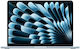 Apple MacBook Air 13.6" IPS Retina Display (M5-10-Core/16GB/512GB SSD/8-Core GPU) с Зарядно 30W Sky Blue (Английска (Великобритания) клавиатура)