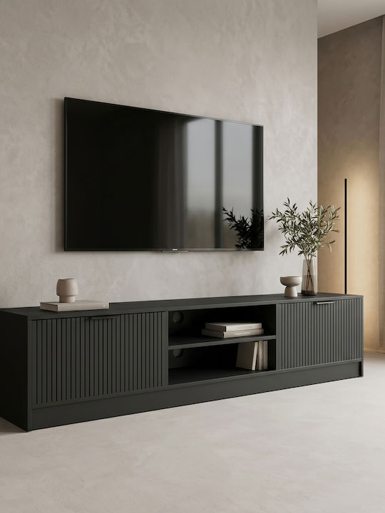 Pakketo TV-Ständer Lemardo Schwarz M180xT40xH40cm